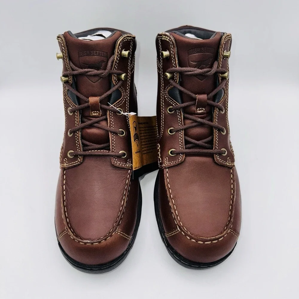Irish Setter Soft Paw Boots Men's Size 9 D Brown Leather Chukka Bootie